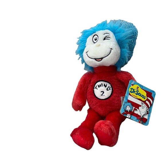 Aurora World Thing 2 Dr. Suess The Cat in the Hat Grinch 2021 8" Plush Stuffed A - Picture 2 of 5